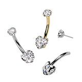 CZ Heart Prong Set