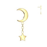 Crescent Moon top with Star Dangle