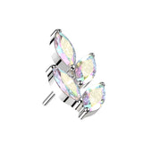 Marquise CZ Leaf Top