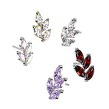 Marquise CZ Leaf Top