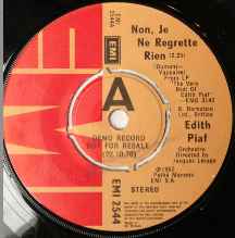 Edith Piaf – Non, Je Ne Regrette Rien