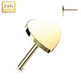 Heart Tops 14k Gold