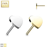 Heart Tops 14k Gold