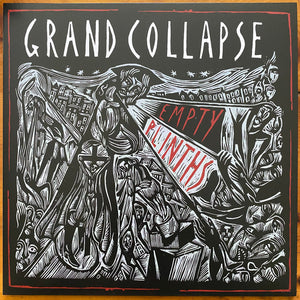 Grand Collapse – Empty Plinths (Red Trans w/Black Splatter)